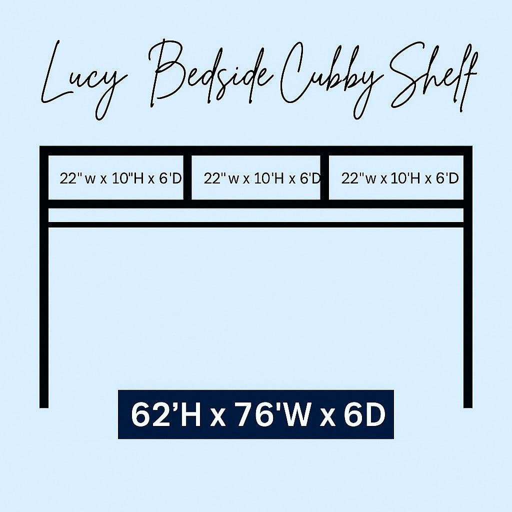 Lucy Bedside Cubby Shelf